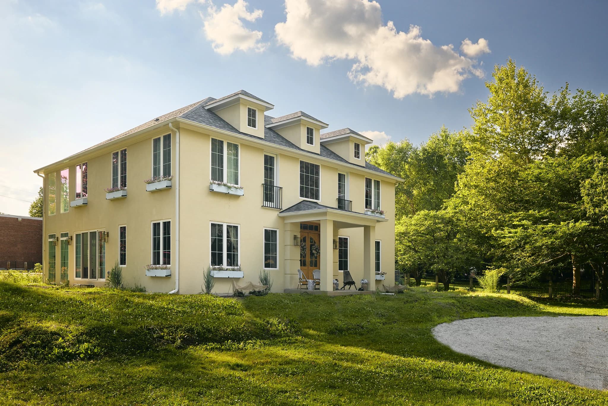 Meridian-Kessler custom home exterior by Hammer Construction & Consulting