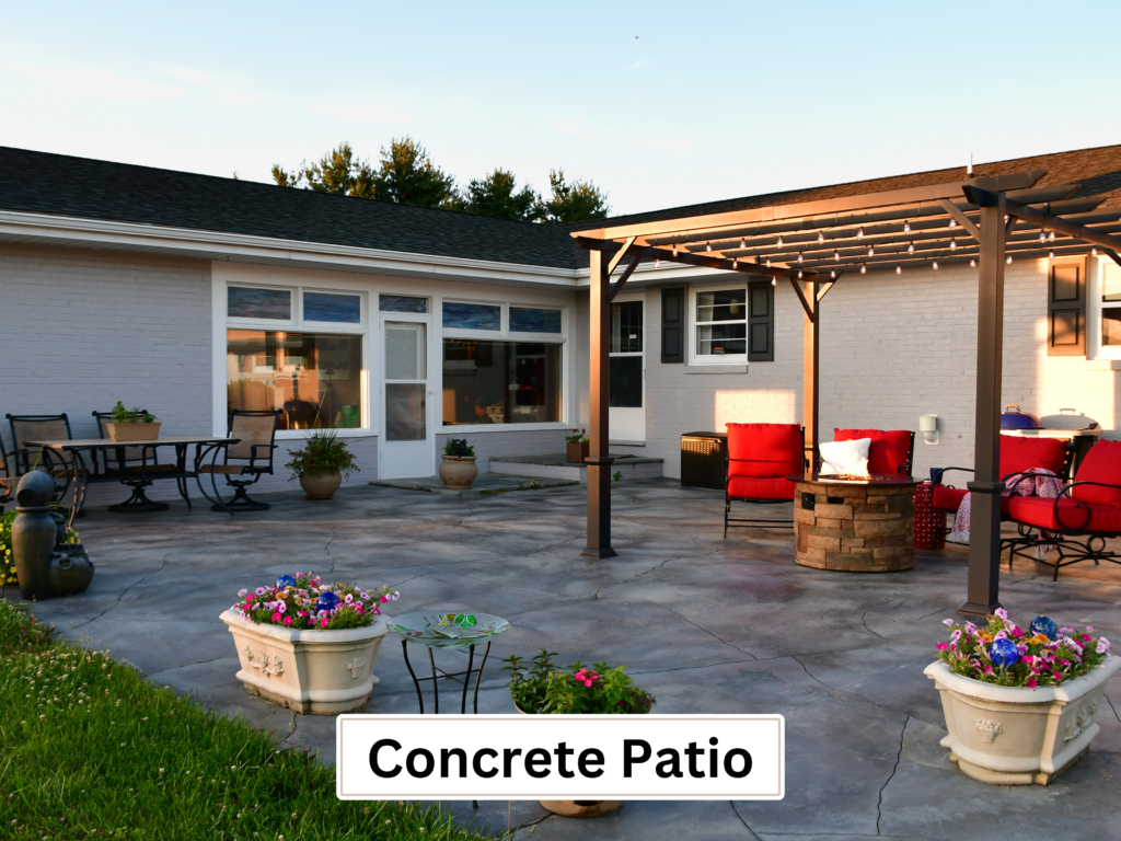 concrete patio exterior services